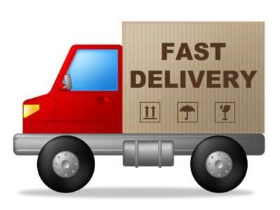 Fast Delivery Representing High Speed And Quickly