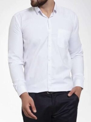 Premium Fabric White Shirt For Men