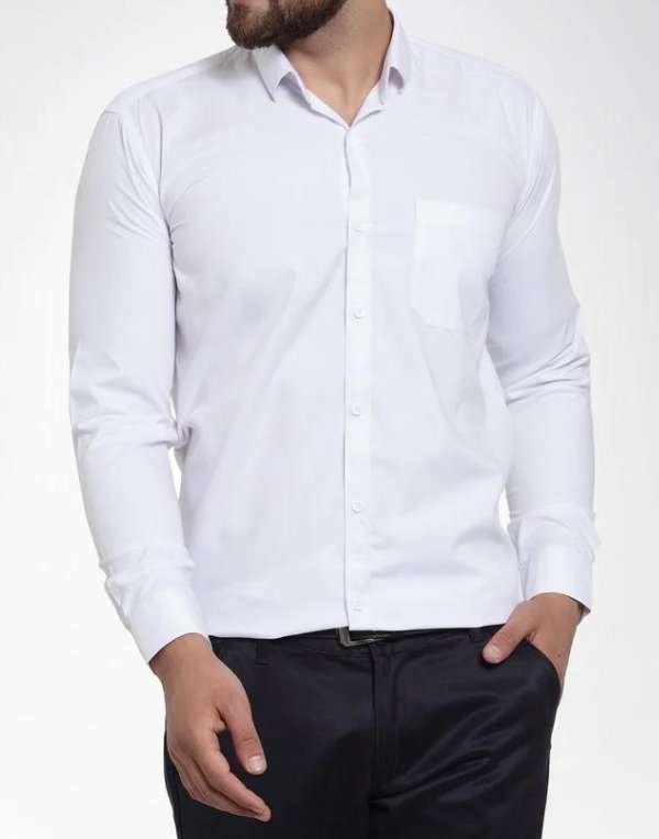 Premium Fabric White Shirt For Men